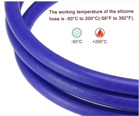 Résistance au vieillissement à la chaleur tuyau sous vide en caoutchouc silicone tuyau hydraulique 13/32 pouces