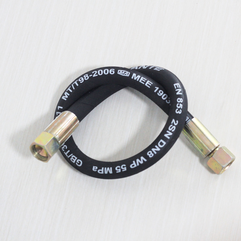 tuyau hydraulique à pression de couleur en matériau flexible pour haute pression de travail